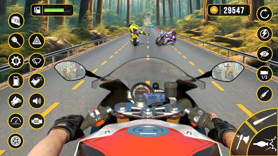 Moto Attack - Bike Racing Game Schermafbeelding 3