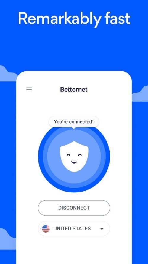 Betternet VPN ဖန်သားပြင်ဓာတ်ပုံ 2