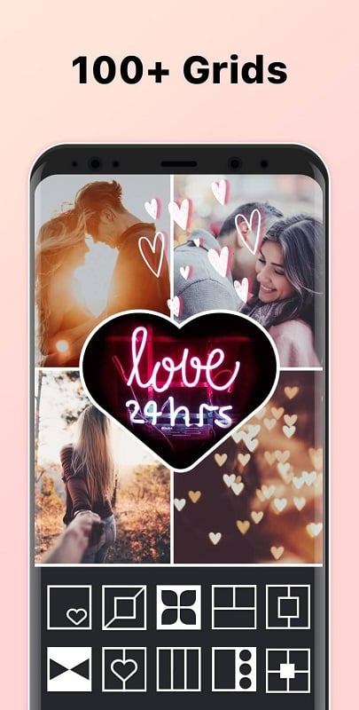 Photo Collage Maker & Grid Ekran Görüntüsü 1