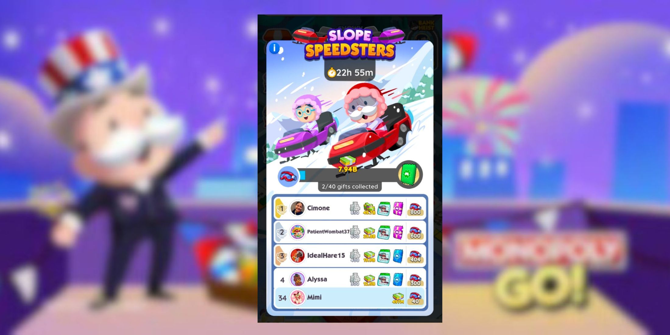 Monopoly GO: Slope Speedsters Ödülleri ve Kilometre Taşları