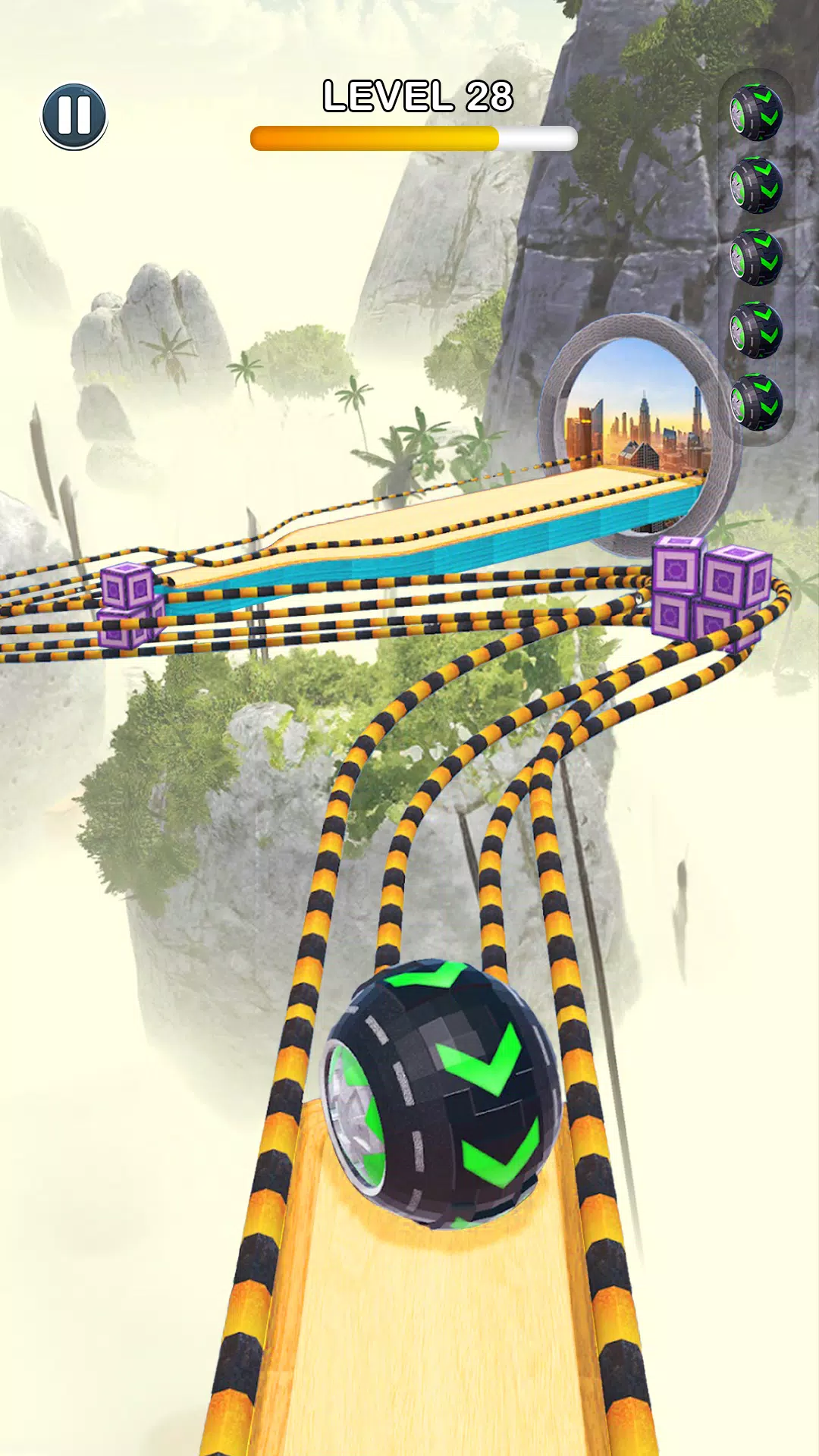 Rolling Ball Sky Escape 스크린샷 1