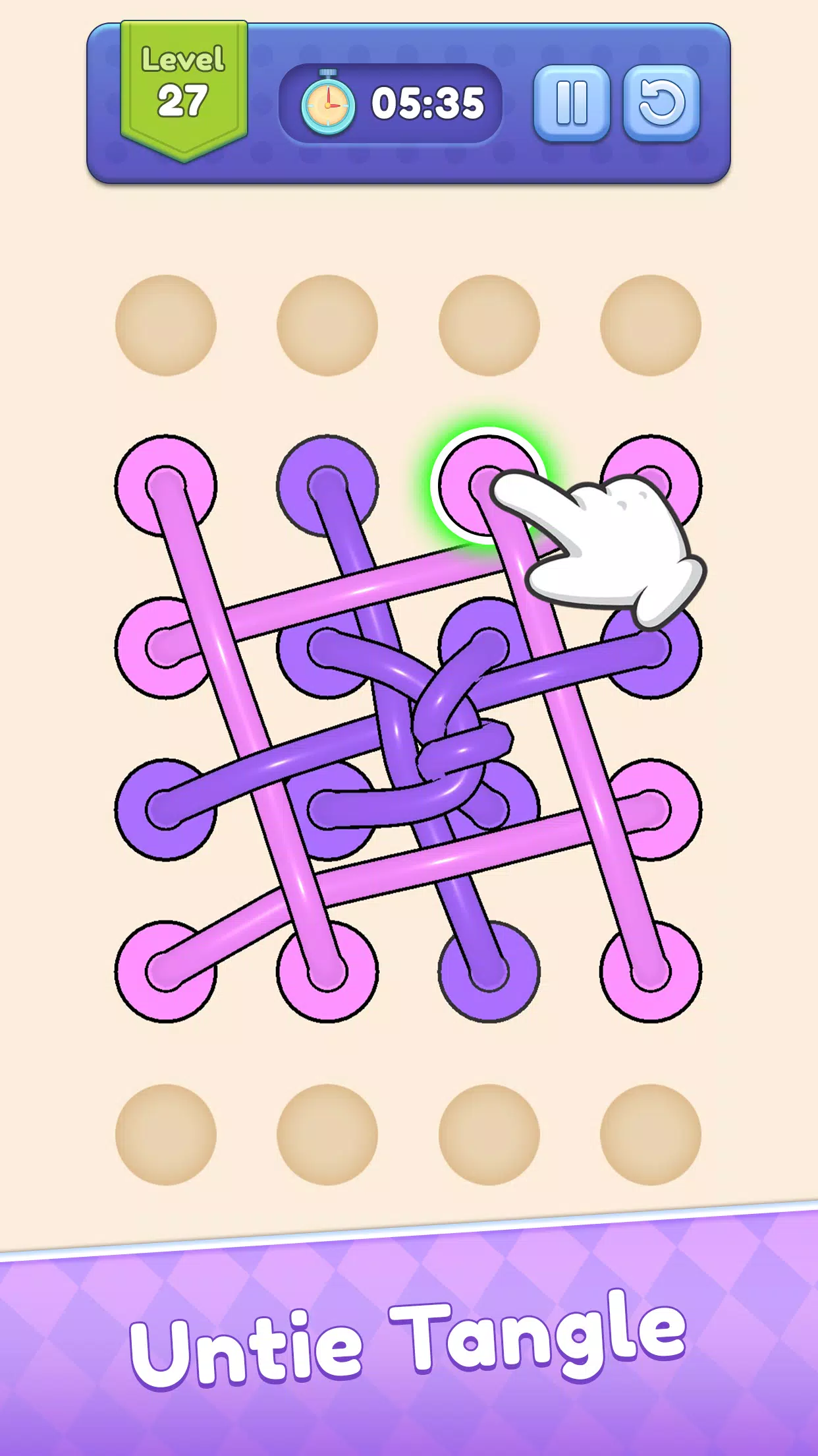 Tangle Out: Rope Puzzle Capture d'écran 1