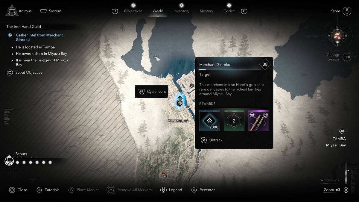 สมาชิกสมาคมเหล็กทั้งหมดใน Creed Shadows Ginroku ของ Assassin