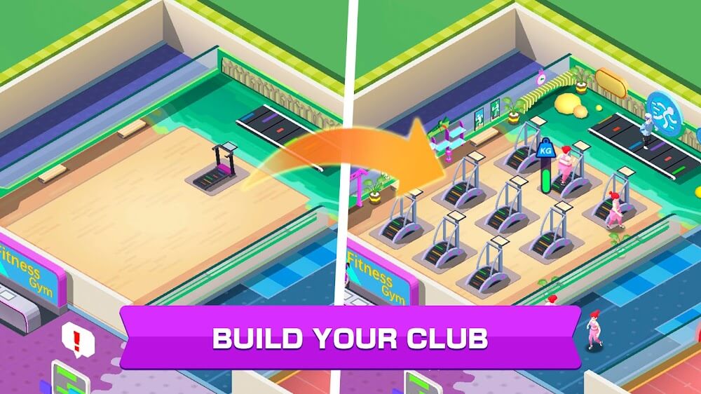 Fitness Club Tycoon Mod Ảnh chụp màn hình 2