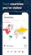 Pin Traveler: Trip, Travel Map Zrzut ekranu 2