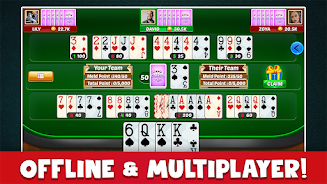 Canasta Plus Offline Card Game Tangkapan skrin 3