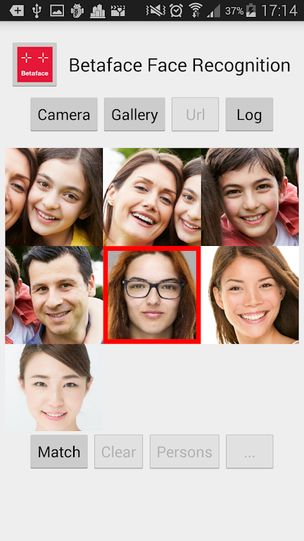 Betaface Face Recognition ဖန်သားပြင်ဓာတ်ပုံ 1