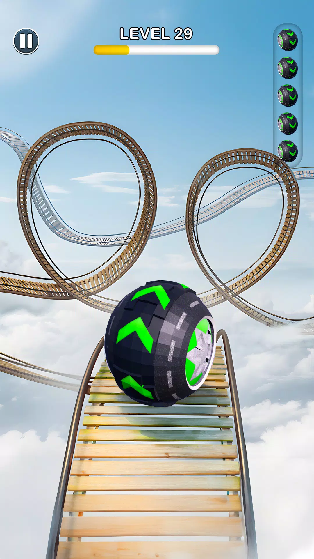 Rolling Ball Sky Escape 스크린샷 2