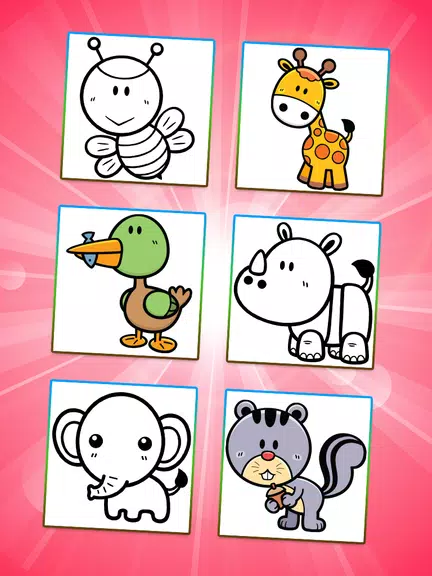 Coloring Games: Color Animals Captura de tela 1