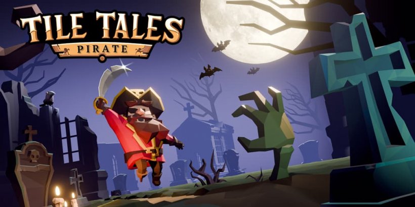 Begin aan een swashbuckling puzzle quest in 'Tile Tales: Pirate'