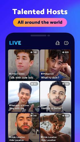 Blued: Gay Live Chat & Dating Zrzut ekranu 1