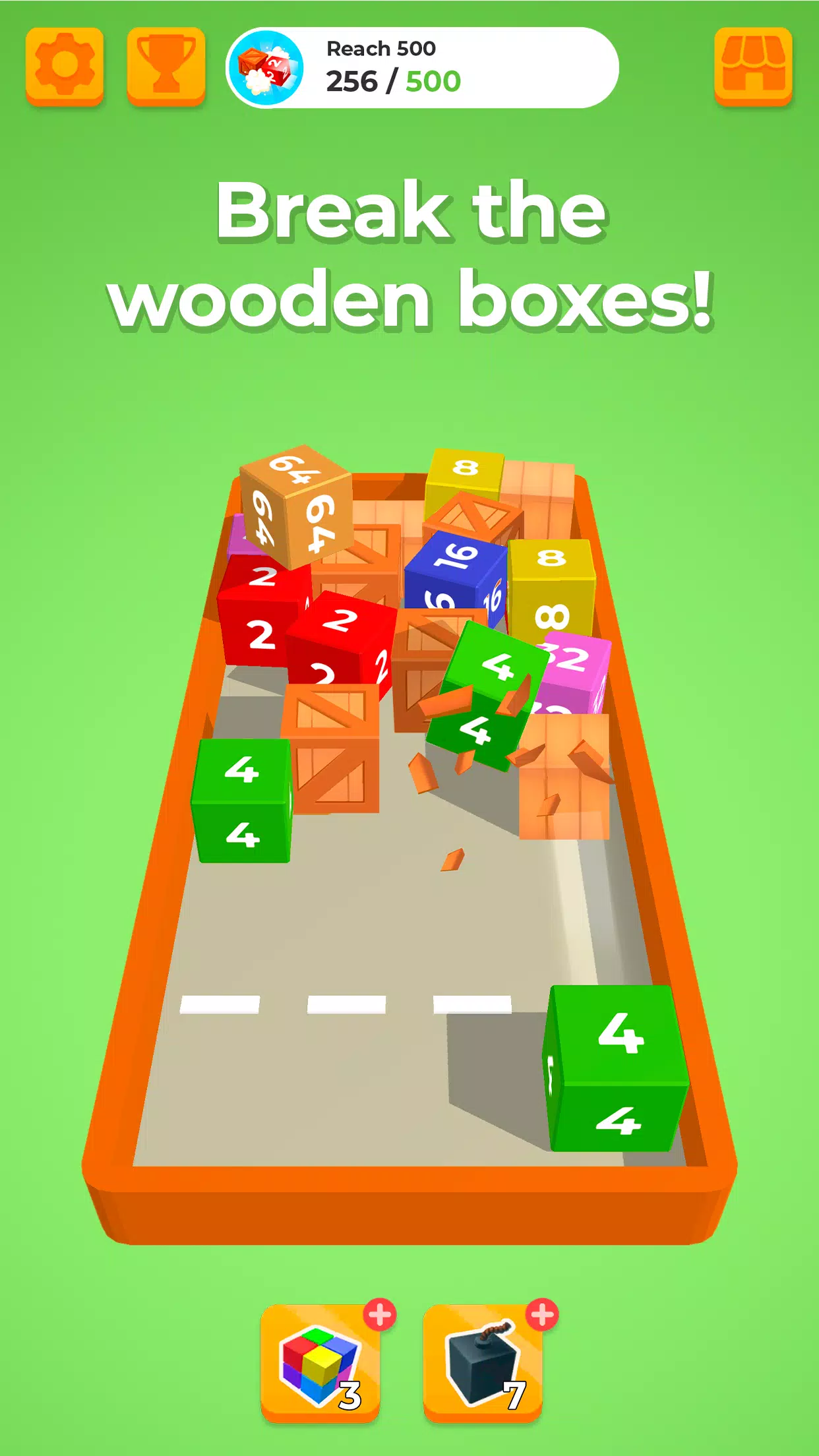 鎖鍊方塊：2048 3D 融合遊戲應用截圖第1張