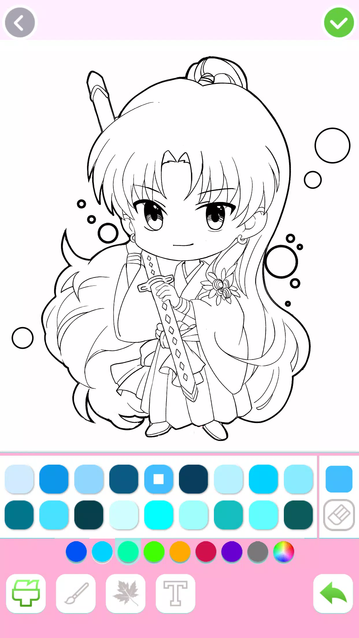 Cute Drawing : Anime Color Fan Скриншот 3