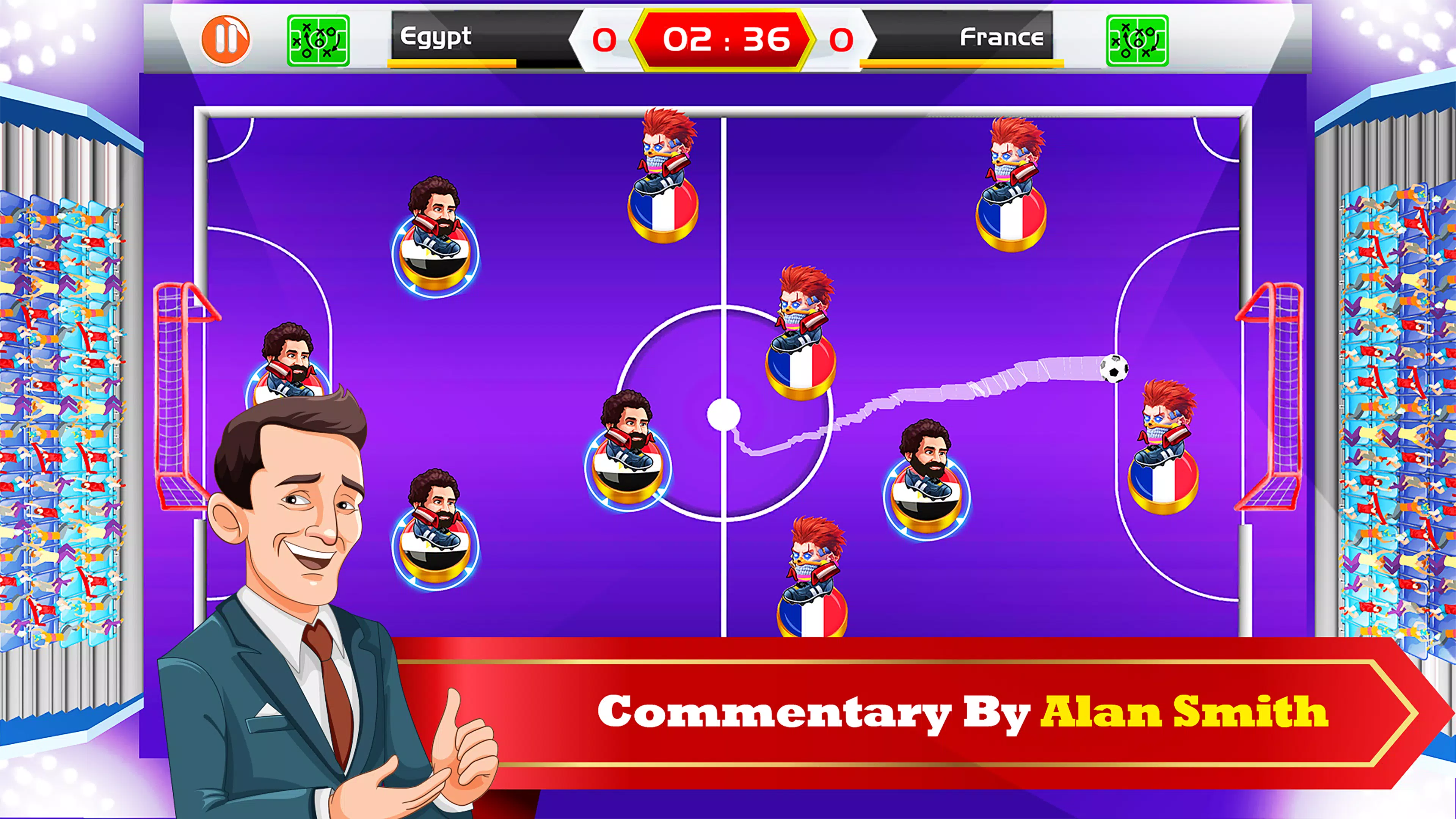 Finger Soccer: 2D Superstar Schermafbeelding 2