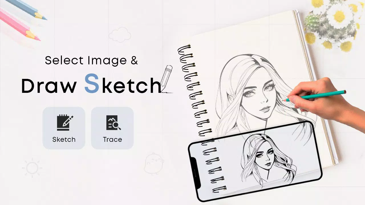 Draw Sketch & Trace Captura de tela 2