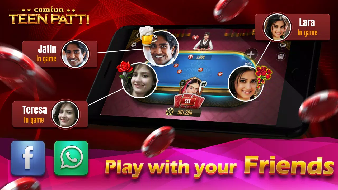 Schermata Teen Patti Comfun Card Online 1