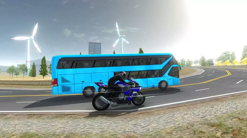 Bike VS Bus Racing Games स्क्रीनशॉट 4