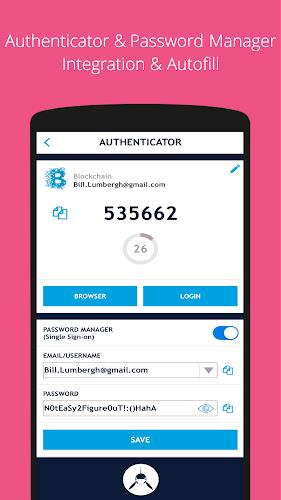 Schermata SAASPASS Authenticator 2FA App 2