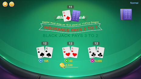 Blackjack - Casino World應用截圖第3張