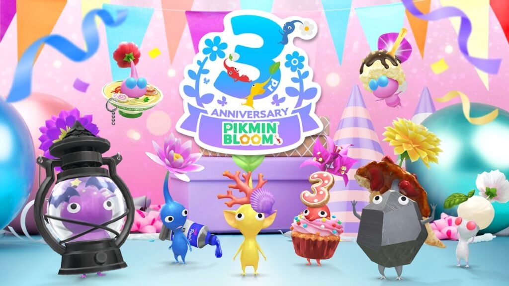 Pikmin Bloom 3° anniversario con collezione di cupcake e passeggiate per le feste