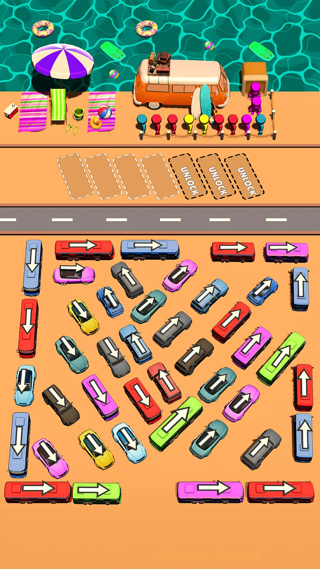 Bus Swipe: Car Parking Jam スクリーンショット 1