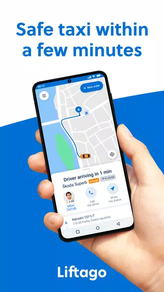 Liftago: Travel safely Скриншот 1