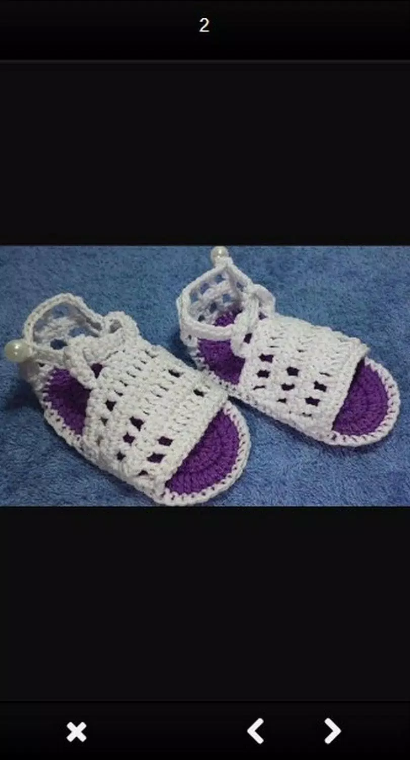 Knitted sandals idea ဖန်သားပြင်ဓာတ်ပုံ 2