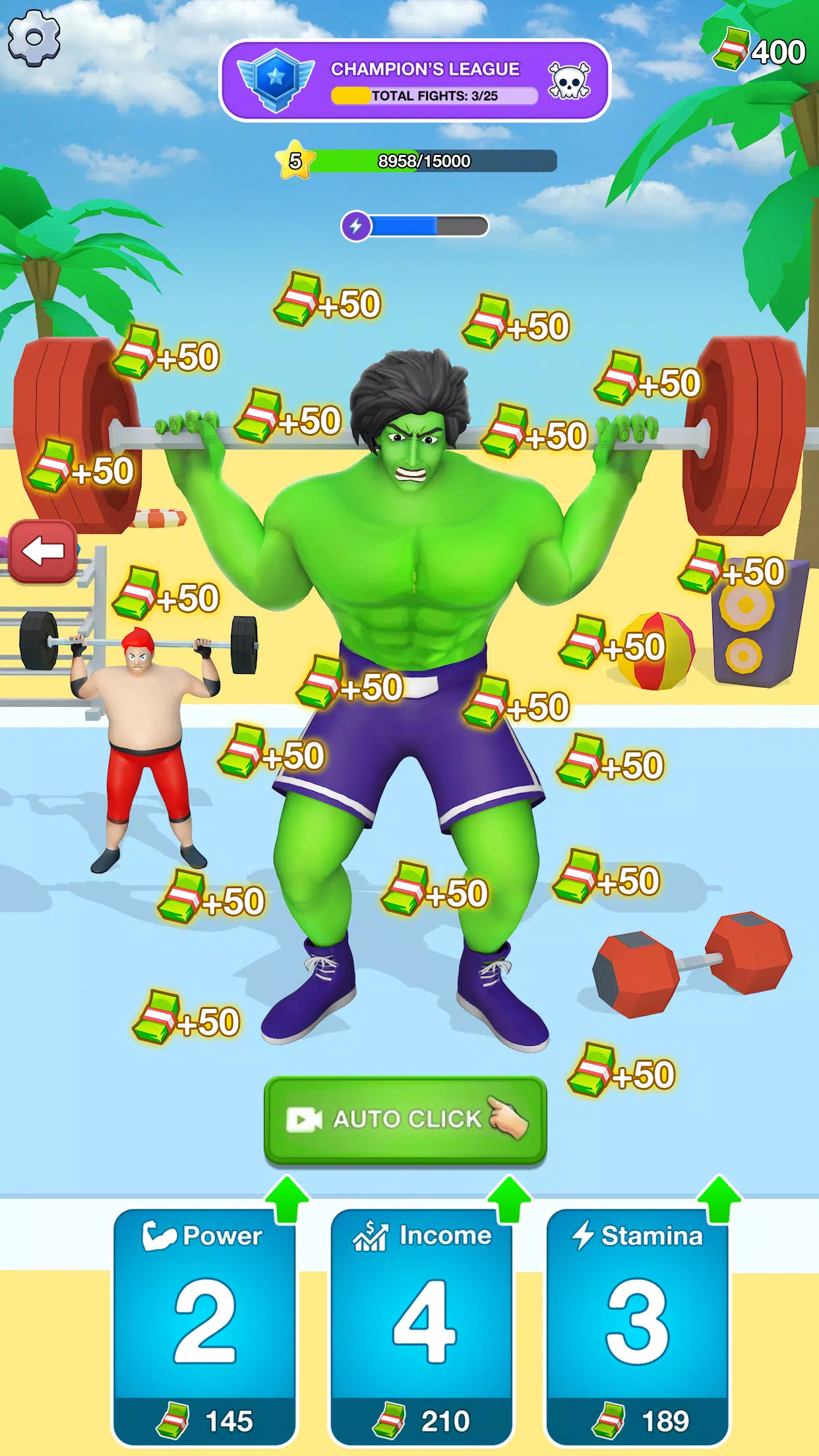 Gym Clicker Hero: Idle Muscles Ảnh chụp màn hình 3