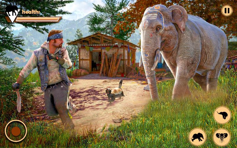 Elephant Simulator Animal Game Schermafbeelding 1