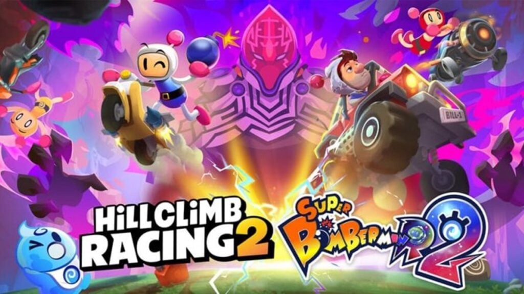 Super Bomberman R 2 Speeds into Hill Climb Racing 2