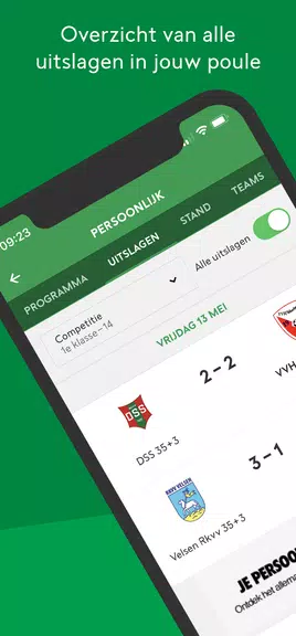 Voetbal.nl - De officiële app Zrzut ekranu 3