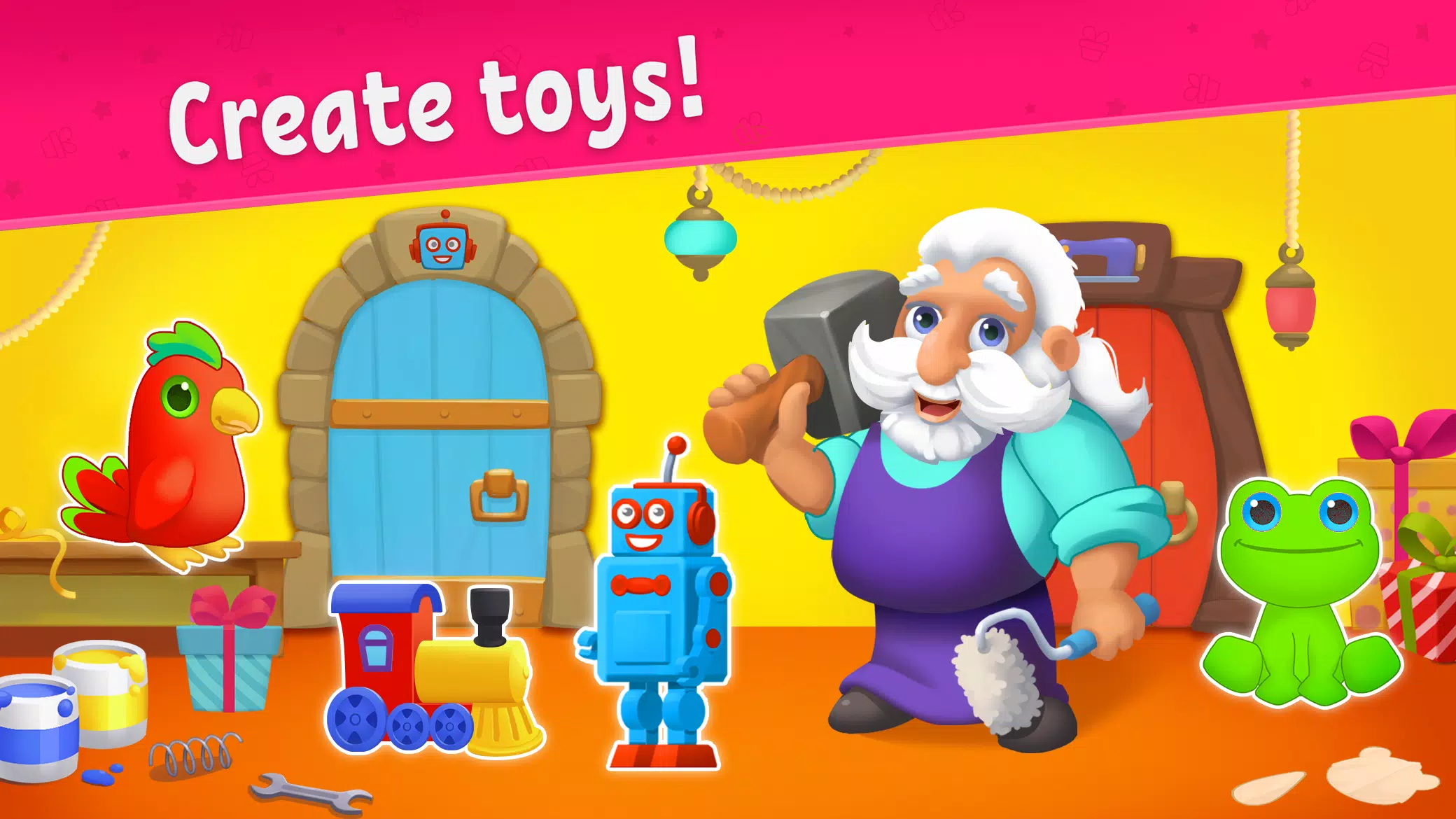 Toy maker, factory: kids games Ảnh chụp màn hình 1