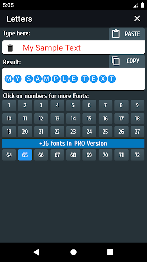 Cool text and symbols Capture d'écran 3