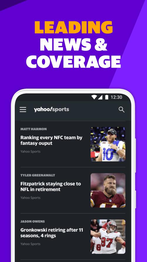 Yahoo Sports Schermafbeelding 3