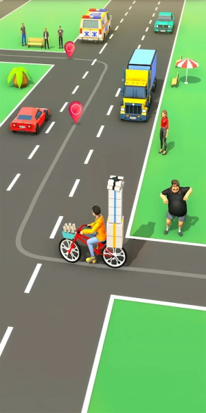 Paperboy Ticket Delivery Game Schermafbeelding 3