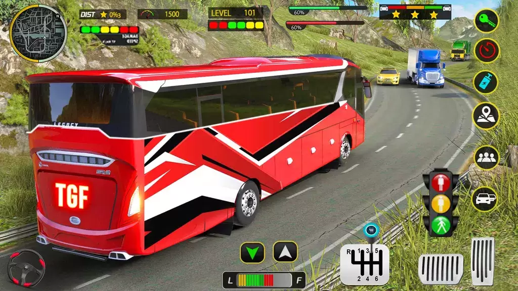 Coach Bus 3D Driving Games Ảnh chụp màn hình 1