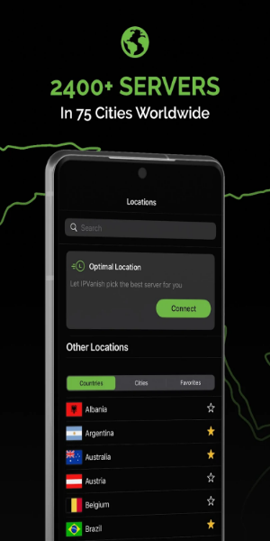 IPVanish: VPN Location Changer Mod Zrzut ekranu 2