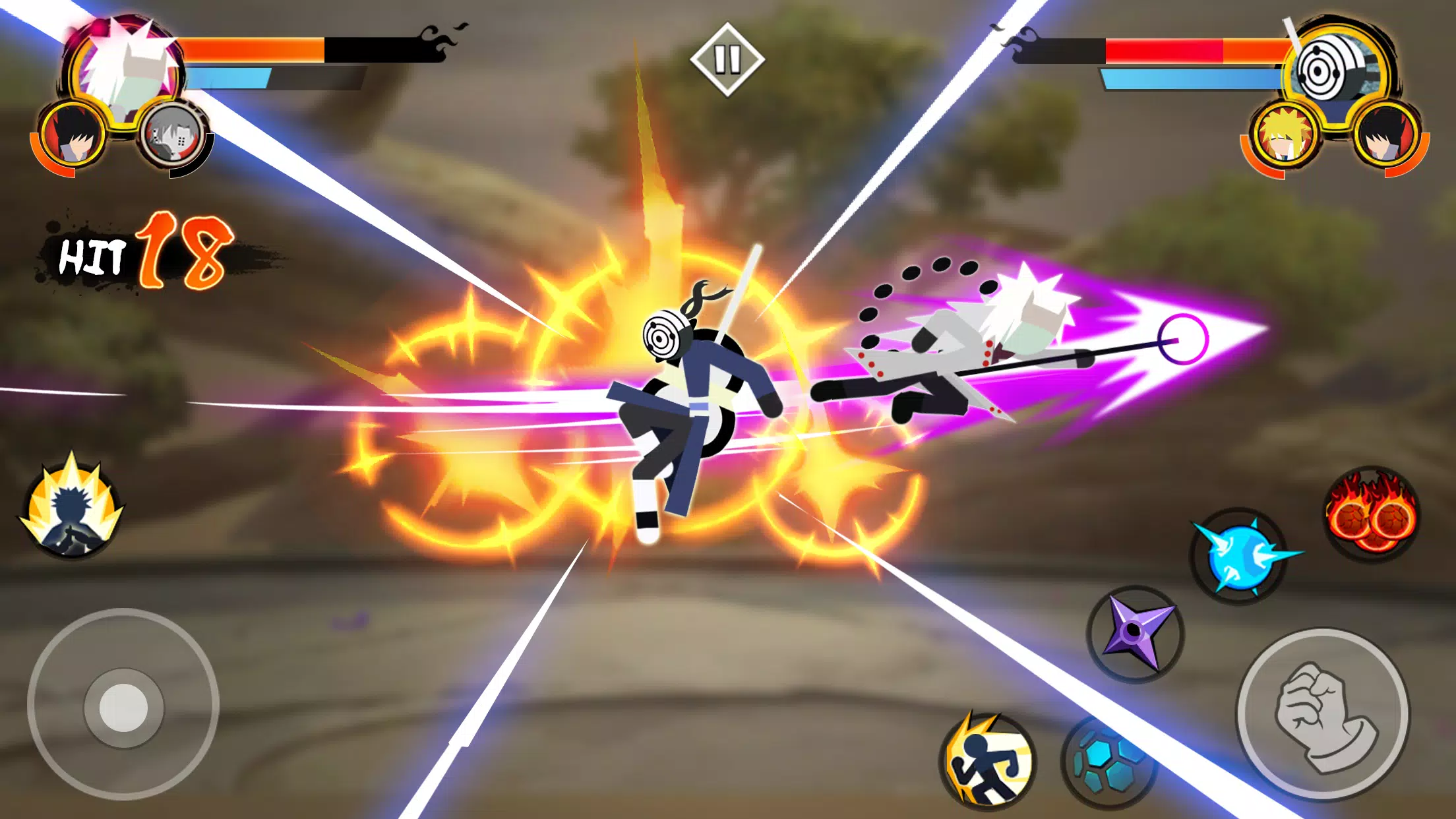 Stick Ninja - 3v3 Battle Screenshot 2