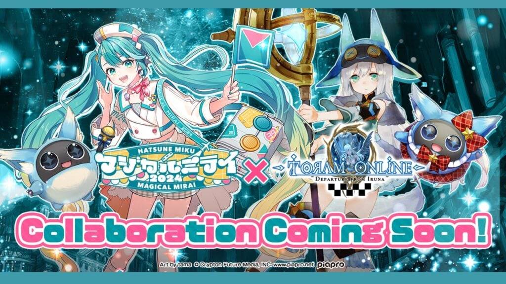 Toram Online, büyülü Mirai 2024 için Hatsun Miku ile birlikte takımlar