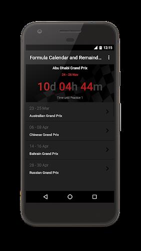 Formula 2023 Calendar ภาพหน้าจอ 2