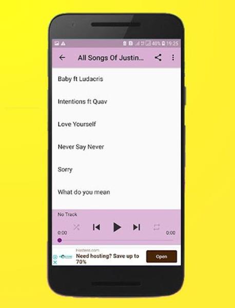 All Songs Of Justin Bieber Offline Ekran Görüntüsü 2