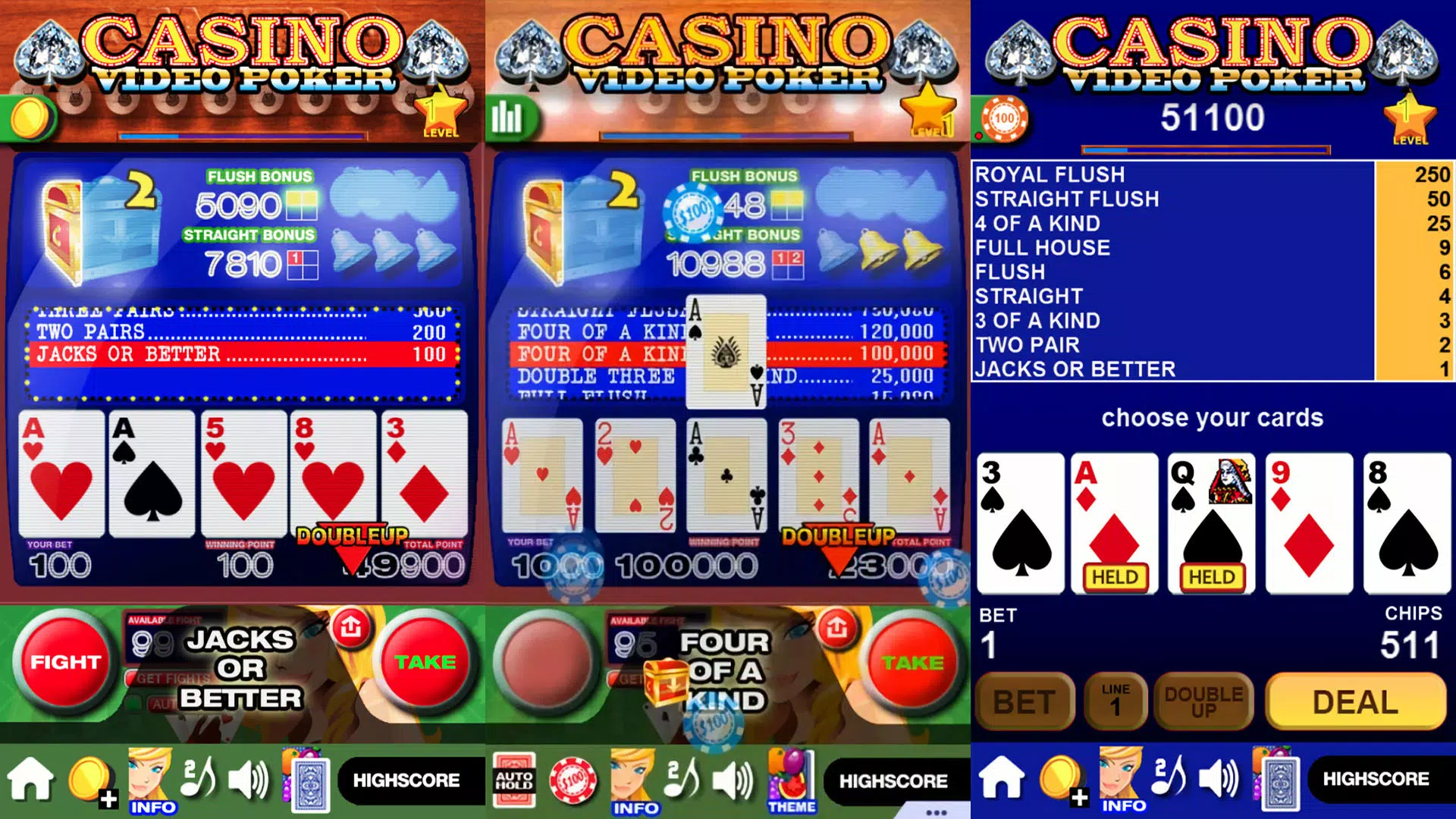 Casino Video Poker Ekran Görüntüsü 3