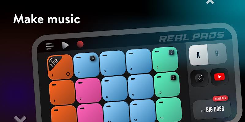 Schermata Drum Pads: machine DJ 3