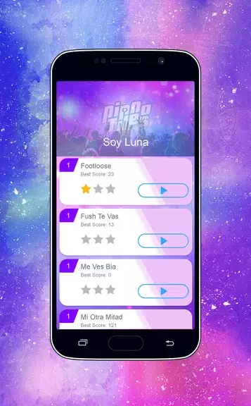 Piano Tiles - Soy Luna Girls Game Schermafbeelding 2