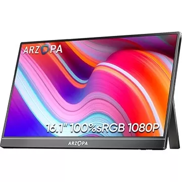 Arzopa 16“ 1080p便攜式顯示器：立即節省40％！