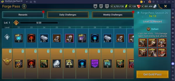 Raid Shadow Legends Forge Pass Saison 26 - Toutes les quêtes, récompenses et conseils