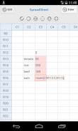 Simple Spreadsheet Captura de pantalla 2