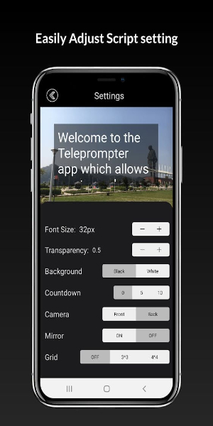 Teleprompter with Video Audio Tangkapan skrin 4