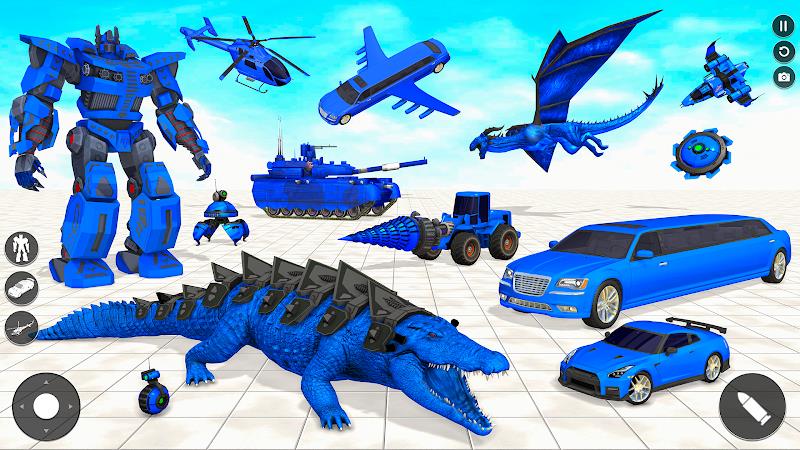 Crocodile Animal Robot Games Schermafbeelding 1