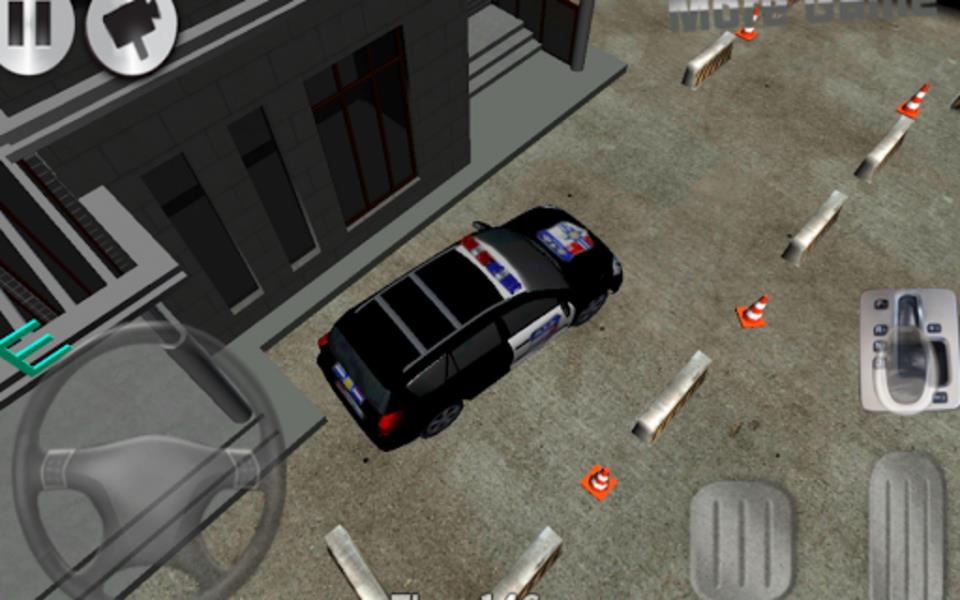 3D police car parking Captura de pantalla 2